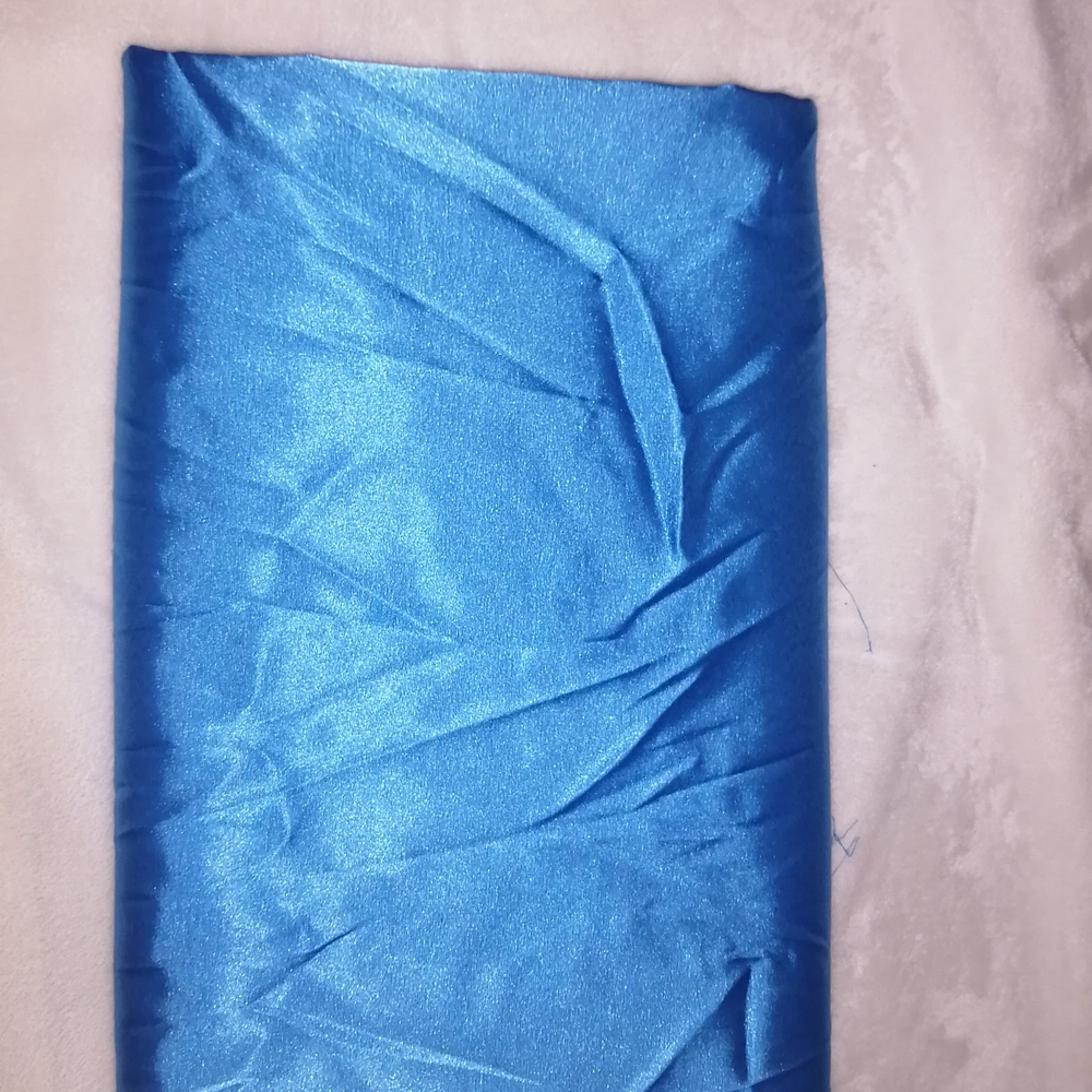 Satin Blue Fabric